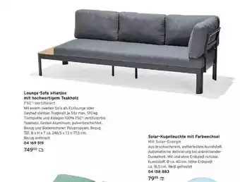 Tchibo Lounge-sofa „hanjo“ Mit Hochwertigem Teakholz Angebot