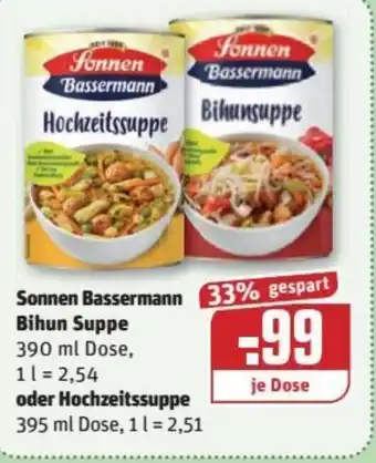 REWE Kaufpark Sonnen Bassermann Bihun Suppe oder Hochzeitssuppe Angebot