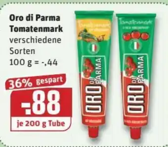 REWE Kaufpark Oro di Parma Tomatenmark 200 g Tube Angebot