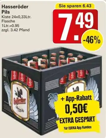 WEZ Hasseröder Pils 24x0,33L Flasche Angebot