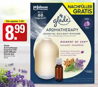 WEZ Glade Aromatherapy Essential Oils Duft Diffuser Starter Set Moment of Zen Angebot