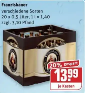 REWE Kaufpark Franziskaner 20x0.5L Angebot