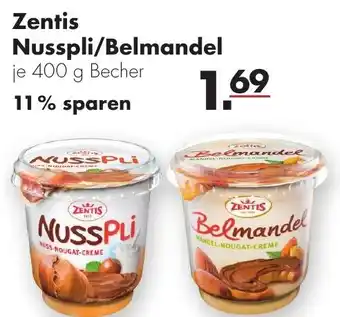 Handelshof Zentis Nusspli oder Belmandel 400g Becher Angebot