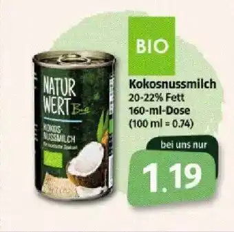 Markant Natur Wert Bio Kokosnussmilch 160ml Angebot