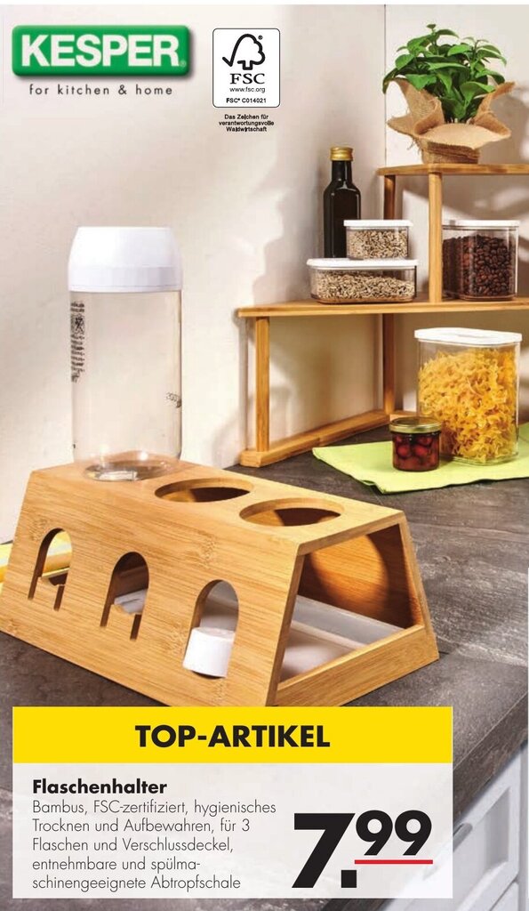 Kesper Flaschenhalter Angebot bei Handelshof