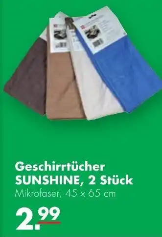 Handelshof Geschirrtücher Sunshine, 2 Stück Angebot