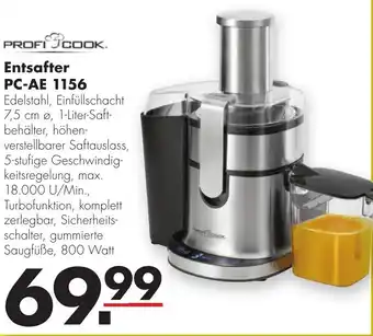 Handelshof Profi Cook Entsafter PC-AE 1156 Angebot
