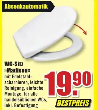B1 Discount Baumarkt WC Sitz Madison Angebot