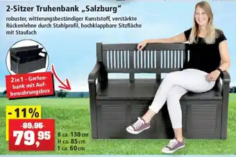 Thomas Philipps 2 Sitzer Truhenbank ,,Salzburg" Angebot