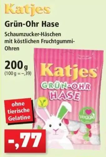 Thomas Philipps Katjes Grün-Ohr Hase 200g Angebot