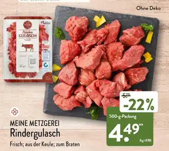 Aldi Nord Meine Metzgerei Rindergulasch 500g Angebot