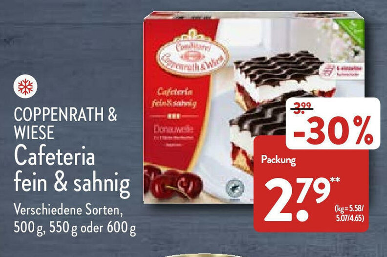 Coppenrath & Wiese Cafeteria fein & sahnig 500g/ 550g/ 600g Angebot bei