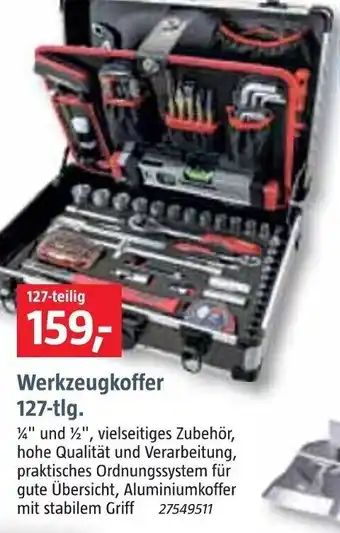 Bauhaus Werkzeugkoffer 127 tlg Angebot