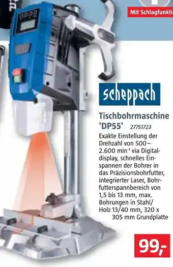 Bauhaus Scheppach Tischbohrmaschine DP55 Angebot