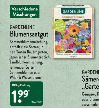 Aldi Nord Gardenline Blumensaatgut Angebot