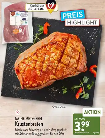 Aldi Nord Meine Metzgerei Krustenbraten 1000g Angebot