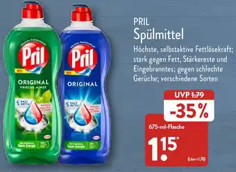 Aldi Nord Pril Spülmittel 675ml Angebot