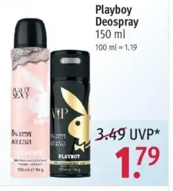 Rossmann Playboy Deospray 150 ml Angebot