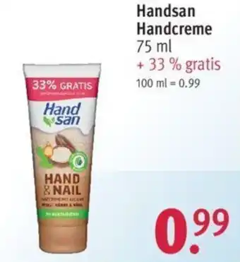 Rossmann Handsan Handcreme 75 ml Angebot