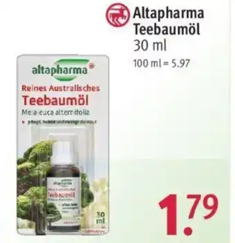 Rossmann Altapharma Teebaumol 30 ml Angebot