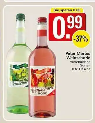 WEZ Peter Mertes Weinschorle Angebot