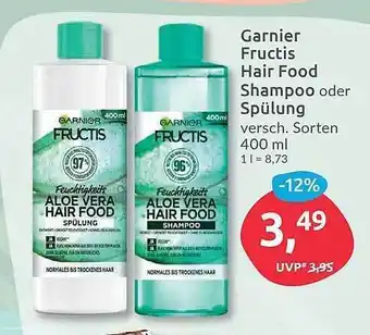 Budni Garnier Fructis Hair Food Shampoo Oder Spülung Angebot