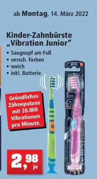 Thomas Philipps Kinder-zahnbürste „vibration Junior” Angebot