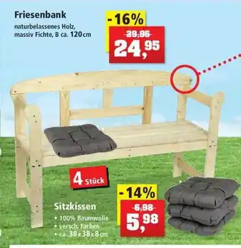 Thomas Philipps Friesenbank, Sitzkissen Angebot