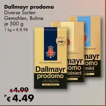 Travel Free Dallmayr Prodomo 500g Angebot