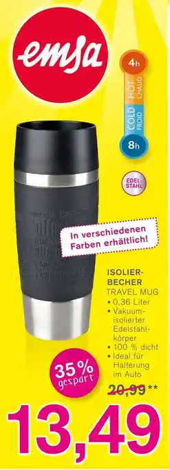 KODi Emsa Isolierbecher Travel Mug Angebot