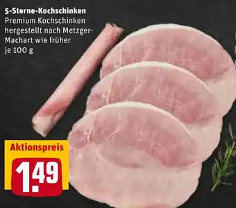 REWE 5 Sterne Kochschinken 100g Angebot