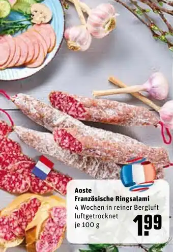 REWE Aoste Französische Ringsalami 100g Angebot