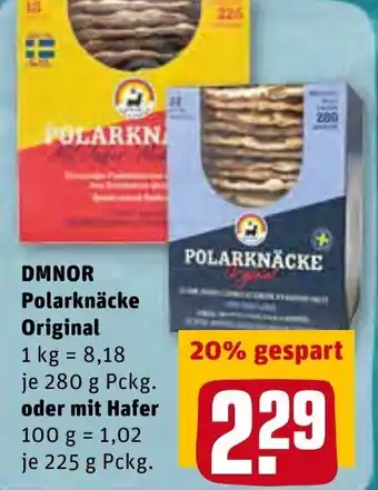 REWE DMNOR Polarknäcke Original 280g oder mit Hafer 225g Pckg. Angebot