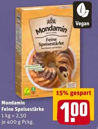 REWE Mondamin Feine Speisestärke 400g Pckg. Angebot