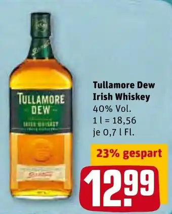 REWE Tullamore Dew Irish Whiskey 0,7L Angebot