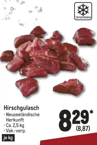 METRO Hirschgulasch 2,5kg Angebot