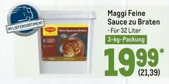 METRO Maggi Feine Sauce zu Braten 3kg Packung Angebot