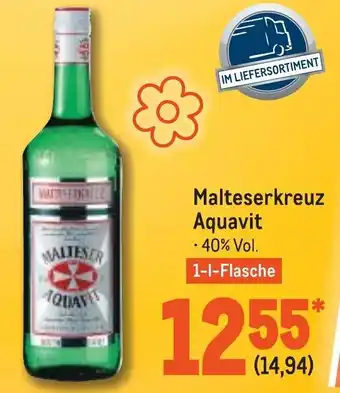 METRO Malteserkreuz Aquavit 1L Flasche Angebot