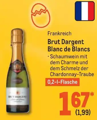 METRO Brut Dargent Blanc de Blancs 0,2L Flasche Angebot