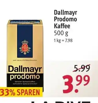 Rossmann Dallmayr Prodomo Kaffee Angebot