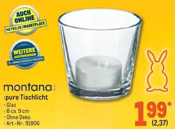 METRO Montana pure Tischlicht Angebot