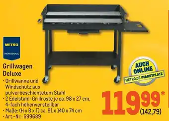 METRO Metro Professional Grillwagen Deluxe Angebot