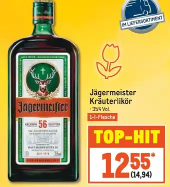 METRO Jägermeister Kräuterlikör 1L Flasche Angebot