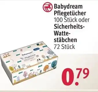 Rossmann Babydream Pflegetücher oder Sicherheits-Watte-stäbchen Angebot