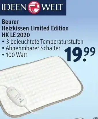 Rossmann Beurer Heizkissen Limited Edition HK LE 2020 Angebot