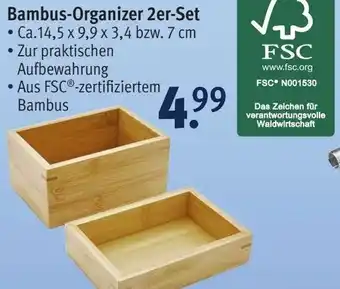 Rossmann Bambus-Organizer 2er-Set Angebot