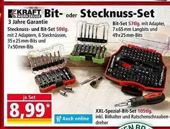 Norma Kraft Bit- Oder Stecknuss-set Angebot