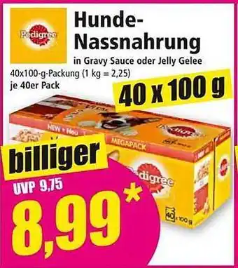 Norma Pedigree Hunde-nassnahrung Angebot