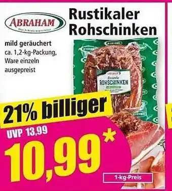 Norma Abraham Rustikaler Rohschinken Angebot