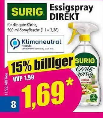 Norma Surig Essigspray Direkt Angebot